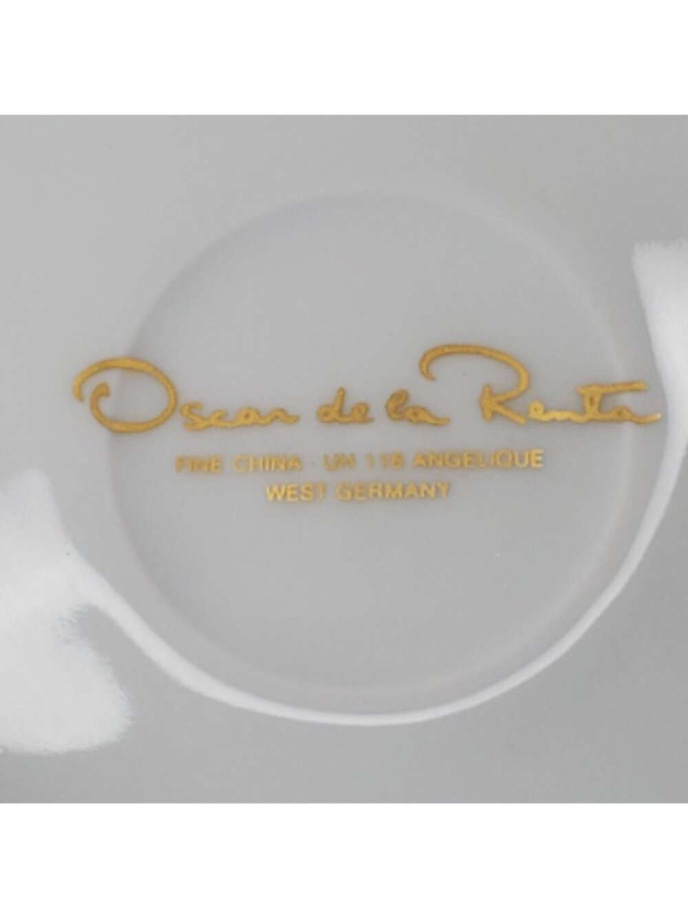 Oscar De La Renta Fine China Reticulated Bowl Angelique 7" Floral West Germany - Picture 2 of 9